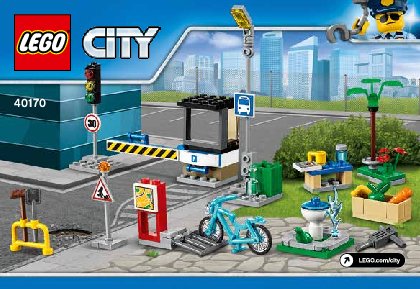 Building Instructions - LEGO - City - 40170 - LEGO® City Build My City Accessory Set: Page 1