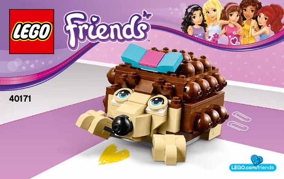 Building Instructions - LEGO - Friends - 40171 - LEGO® Friends Buildable Hedgehog Storage: Page 1