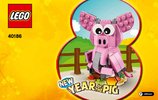 Building Instructions - LEGO - 40186 - Year of the Pig: Page 1