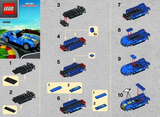 Building Instructions - LEGO - 40192 - 250 GTO: Page 1