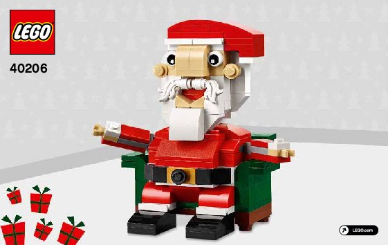 Building Instructions - LEGO - 40206 - LEGO Santa: Page 1