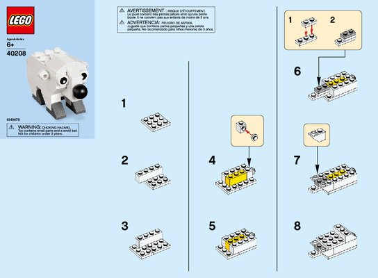 Building Instructions - LEGO - 40208 - MMB Jan 2016 Polar Bear: Page 1