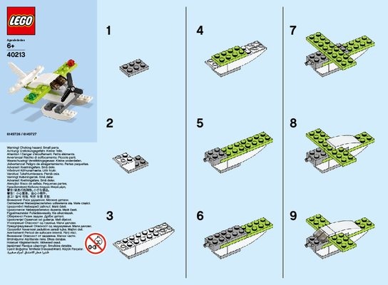 Building Instructions - LEGO - 40213 - MMB Jun 2016 Seaplane: Page 1