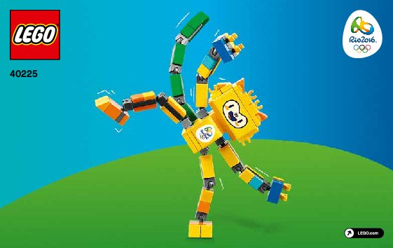 Building Instructions - LEGO - 40225 - Rio 2016 Mascots: Page 1