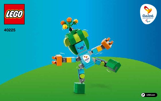 Building Instructions - LEGO - 40225 - Rio 2016 Mascots: Page 1