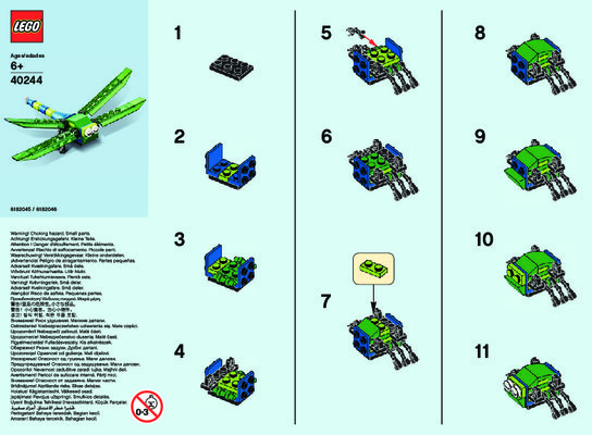 Building Instructions - LEGO - 40244 - MMB Jun 2017 Dragonfly: Page 1