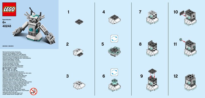 Building Instructions - LEGO - 40248 - MMB Oct 2017 Robot: Page 1