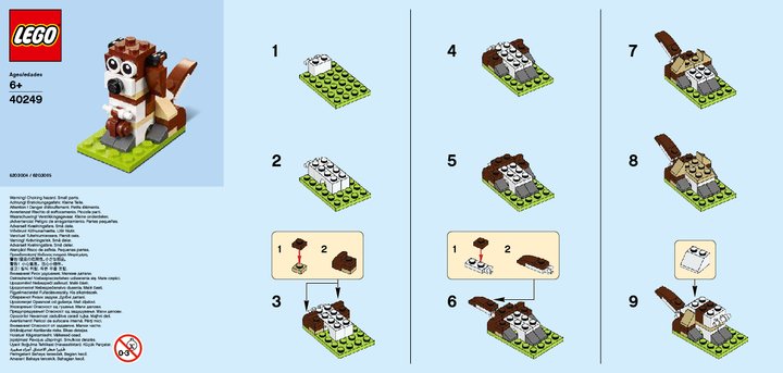 Building Instructions - LEGO - 40249 - MMB Nov 2017 Dog: Page 1