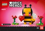 Building Instructions - LEGO - BrickHeadz - 40270 - Valentine's Bee: Page 1