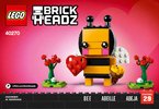 Building Instructions - LEGO - BrickHeadz - 40270 - Valentine's Bee: Page 1