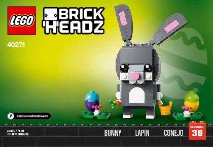 Building Instructions - LEGO - BrickHeadz - 40271 - Easter Bunny: Page 1