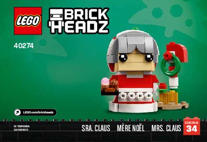 Building Instructions - LEGO - 40274 - Mr. & Mrs. Claus: Page 1