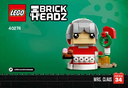 Building Instructions - LEGO - 40274 - Mr. & Mrs. Claus: Page 1