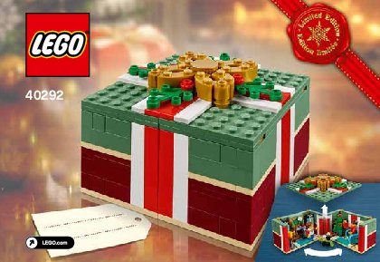 Building Instructions - LEGO - 40292 - Christmas Gift: Page 1