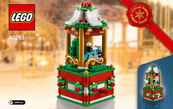 Building Instructions - LEGO - 40293 - Christmas Carousel: Page 1