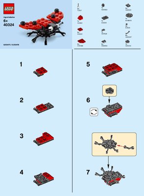 Building Instructions - LEGO - 40324 - MMB Apr 2019 Ladybug: Page 1