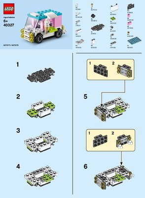 Building Instructions - LEGO - 40327 - MMB July 2019 – Ice Cream Truck: Page 1