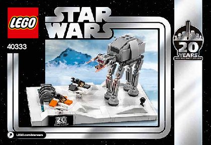 Building Instructions - LEGO - 40333 - Battle of Hoth™ – 20th Anniversary Editi: Page 1