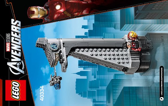 Building Instructions LEGO 40334 Avengers Tower