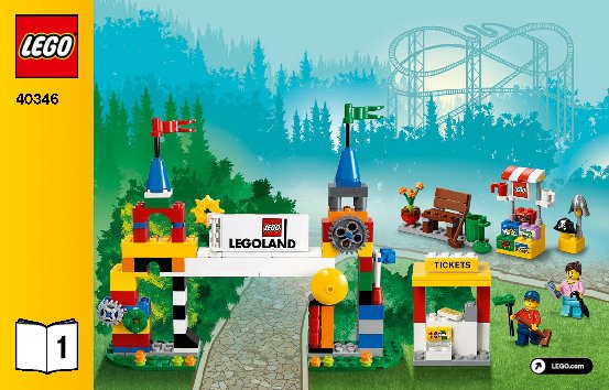 Building Instructions - LEGO - 40346 - LEGOLAND® Park: Page 1