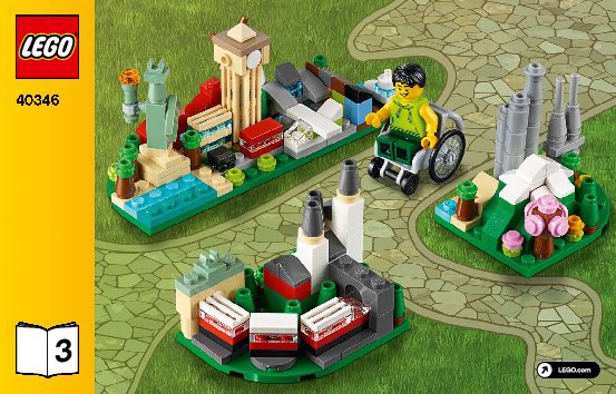 Building Instructions - LEGO - 40346 - LEGOLAND® Park: Page 1