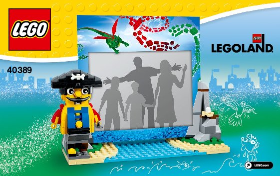 Building Instructions - LEGO - 40389 - LEGOLAND® Photo Frame 2018: Page 1