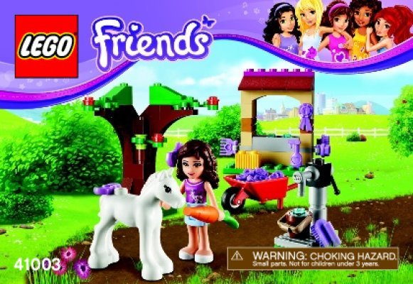 Building Instructions - LEGO - Friends - 41003 - Olivia's Newborn Foal: Page 1