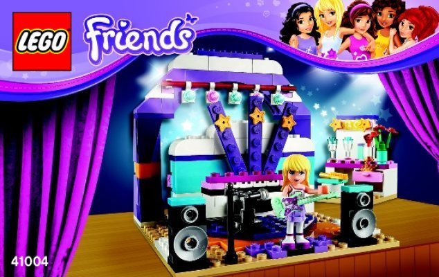 Building Instructions - LEGO - Friends - 41004 - Rehearsal Stage: Page 1