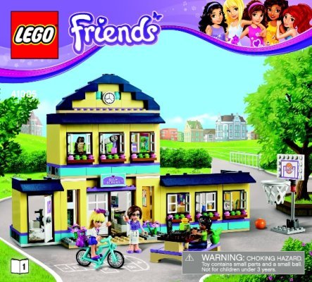 Building Instructions - LEGO - Friends - 41005 - Heartlake High: Page 1