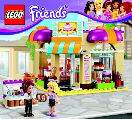 Building Instructions - LEGO - Friends - 41006 - Downtown Bakery: Page 1