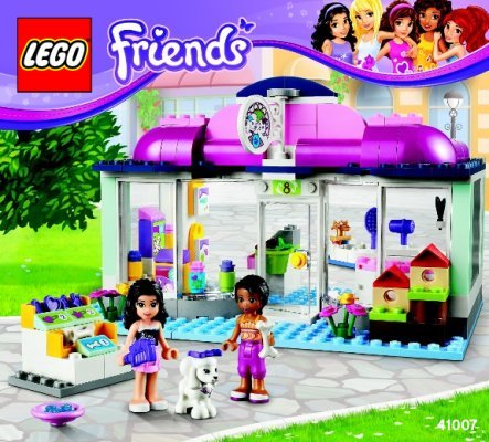 Building Instructions - LEGO - Friends - 41007 - Heartlake Pet Salon: Page 1