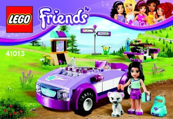 Building Instructions - LEGO - Friends - 41013 - Emma’s Sports Car: Page 1