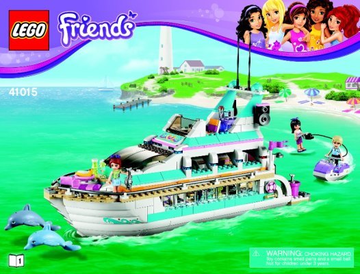 Building Instructions - LEGO - Friends - 41015 - Dolphin Cruiser: Page 1