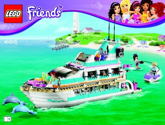 Building Instructions - LEGO - Friends - 41015 - Dolphin Cruiser: Page 1