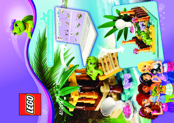 Building Instructions - LEGO - 41019 - Turtle's Little Oasis: Page 1