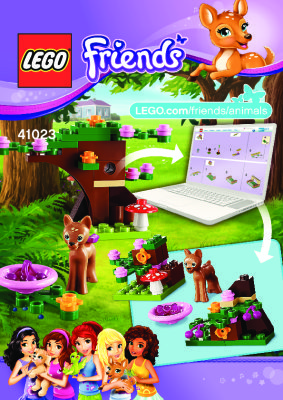 Building Instructions - LEGO - 41023 - Fawn’s Forest: Page 1