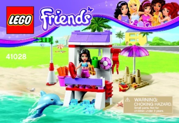 Building Instructions - LEGO - Friends - 41028 - Emma's Lifeguard Post: Page 1