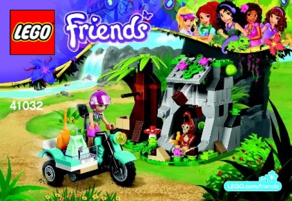 Building Instructions - LEGO - Friends - 41032 - First Aid Jungle Bike: Page 1