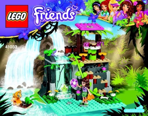 Building Instructions - LEGO - Friends - 41033 - Jungle Falls Rescue: Page 1