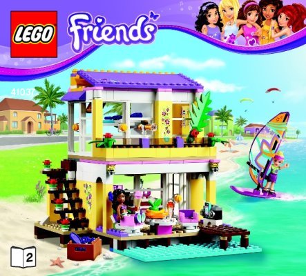 Building Instructions - LEGO - Friends - 41037 - Stephanie's Beach House: Page 1