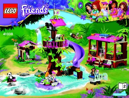 Building Instructions - LEGO - Friends - 41038 - Jungle Rescue Base: Page 1