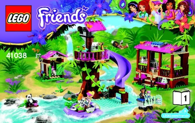 Building Instructions - LEGO - Friends - 41038 - Jungle Rescue Base: Page 1