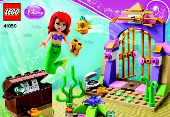 Building Instructions - LEGO - Disney - 41050 - Ariel's Amazing Treasures: Page 1