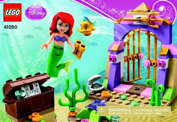 Building Instructions - LEGO - Disney - 41050 - Ariel's Amazing Treasures: Page 1