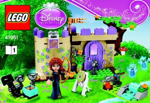 Building Instructions - LEGO - Disney Princess - 41051 - Merida's Highland Games: Page 1