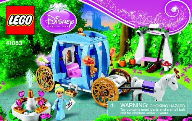 Building Instructions - LEGO - Disney Princess - 41053 - Cinderella's Dream Carriage: Page 1