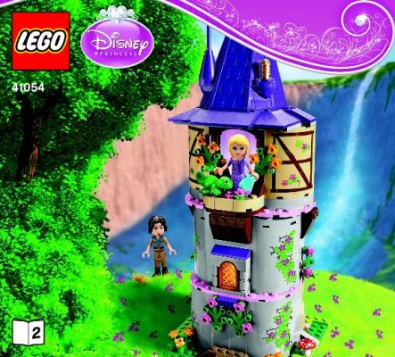 Building Instructions - LEGO - Disney Princess - 41054 - Rapunzel's Creativity Tower: Page 1