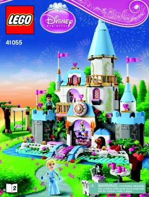 Building Instructions - LEGO - Disney Princess - 41055 - Cinderella's Romantic Castle: Page 1