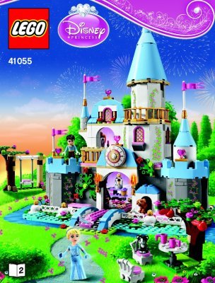 Building Instructions - LEGO - Disney Princess - 41055 - Cinderella's Romantic Castle: Page 1