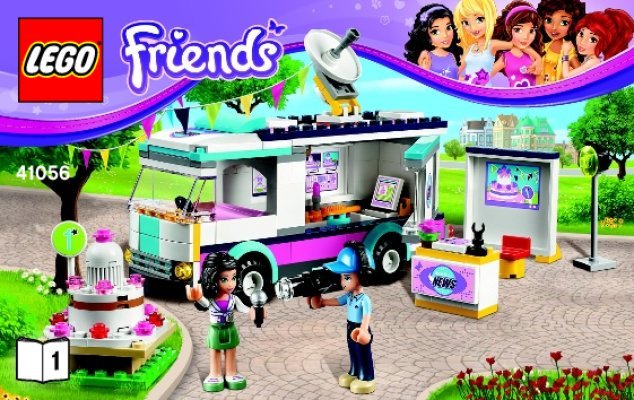 Building Instructions - LEGO - Friends - 41056 - Heartlake News Van: Page 1